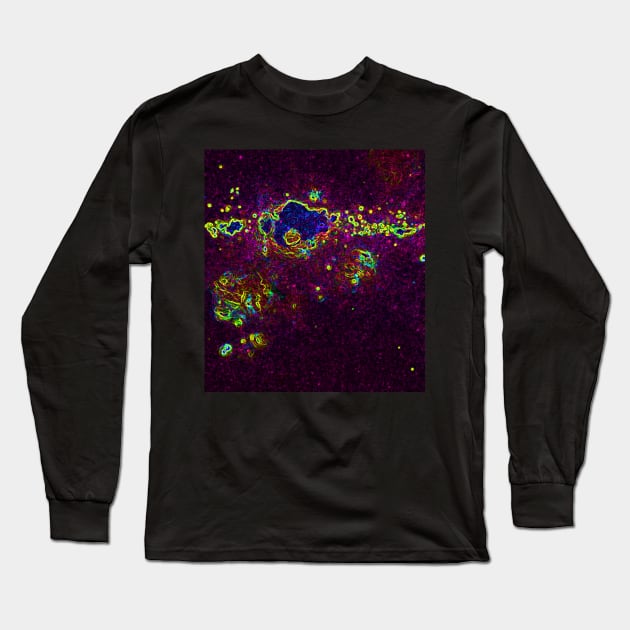 Black Panther Art - Glowing Edges 337 Long Sleeve T-Shirt by The Black Panther